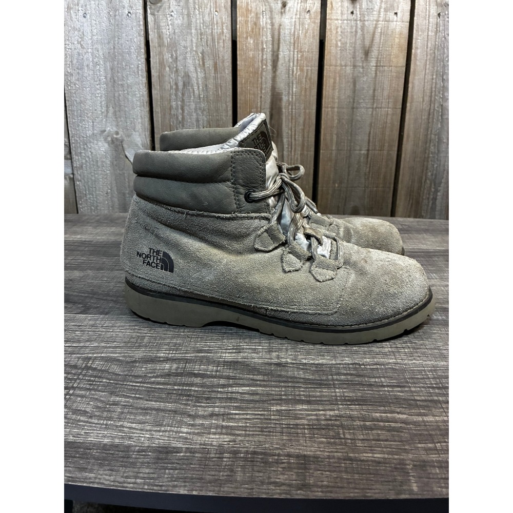 The North Face Heatseeker Grey Suede Winter Boots Womens 8 NF00CLZ0